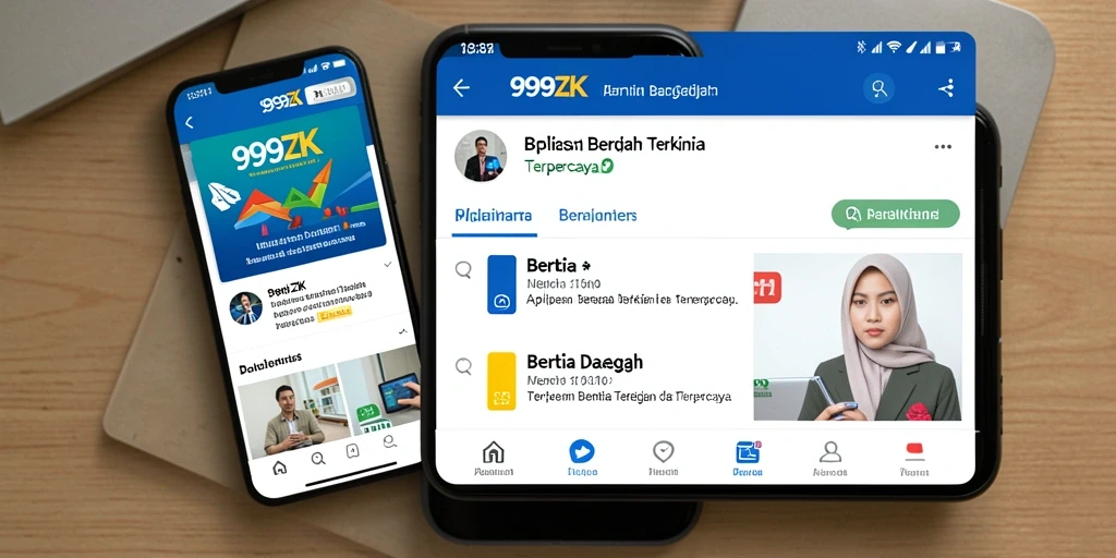 Antarmuka pengguna 999ZK yang menarik dan sederhana.