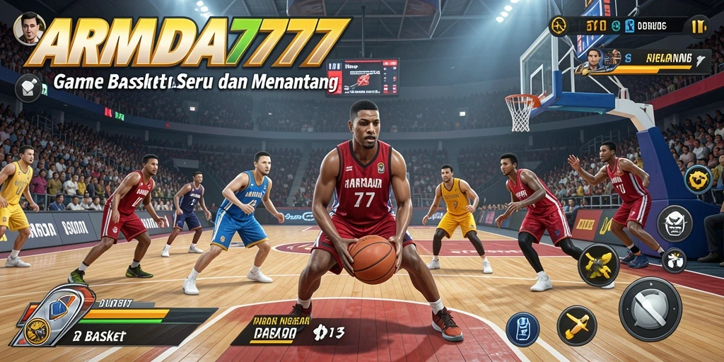 Tampilan antarmuka game Basket ARMADA777 yang menarik dan fungsional.