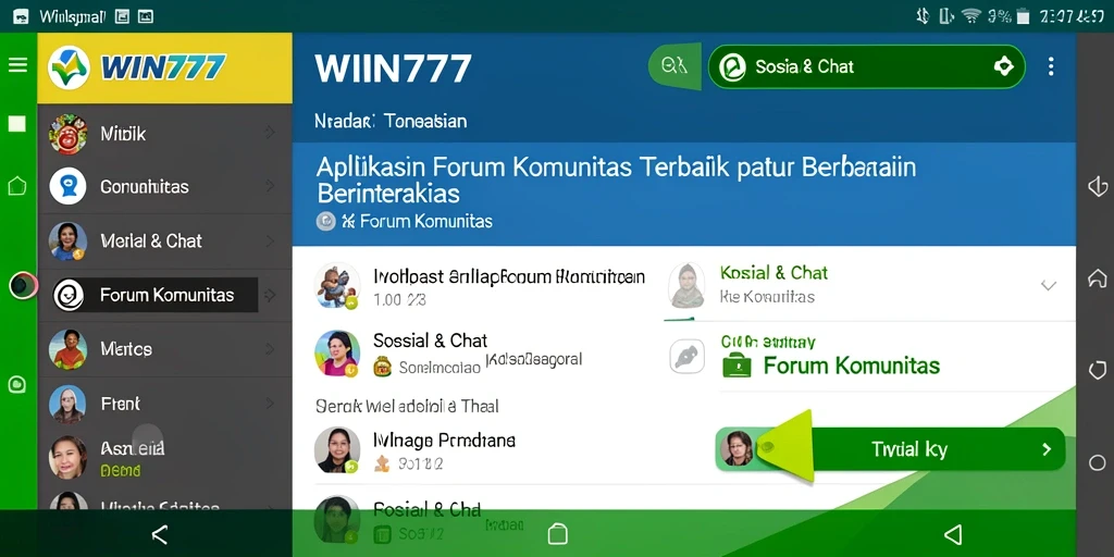 Antarmuka menarik dan mudah digunakan di WIN777.