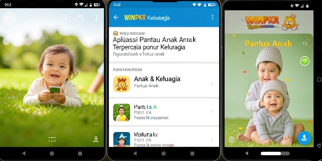 Antarmuka aplikasi WINPKR untuk memantau aktivitas anak.
