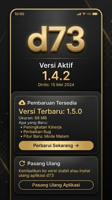 Riwayat Versi d73 untuk Aplikasi Android